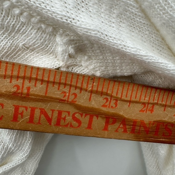 FREE PEOPLE SNOWBELL Babydoll cream boho milkmaid raglan sleeve oversd top NWOT - Picture 13 of 16